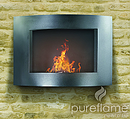 23.2" Adena Ethanol Biofuel Wall Fireplace