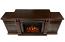 Espresso Electric Fireplace Top