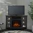 Gray Electric Fireplace