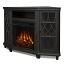 Gray Electric Fireplace Angle