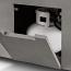 The propane tank sit inside the unit