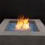 Blue Reflective Fire Glass Demonstration