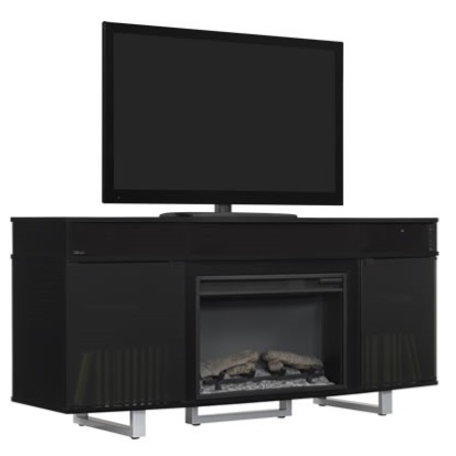 Infrared Media Electric Fireplace W, Tv Stand With Built In Speakers And Fireplace