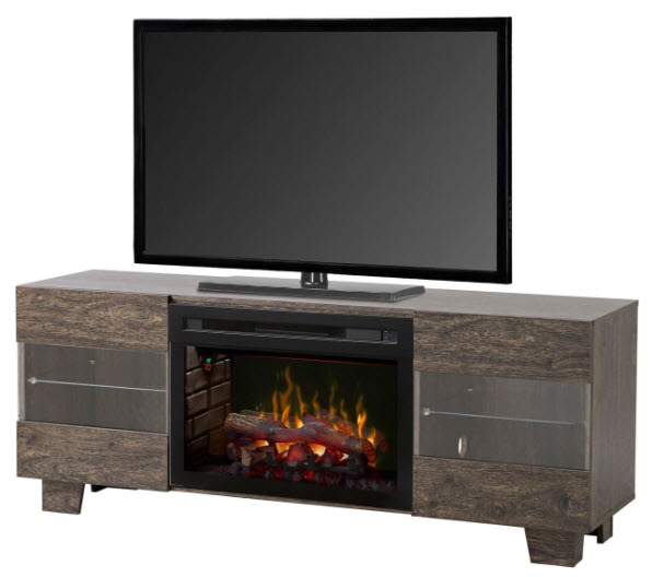 62" Max Media Console with MultiFire Glass Ember Bed Firebox GDS25LD