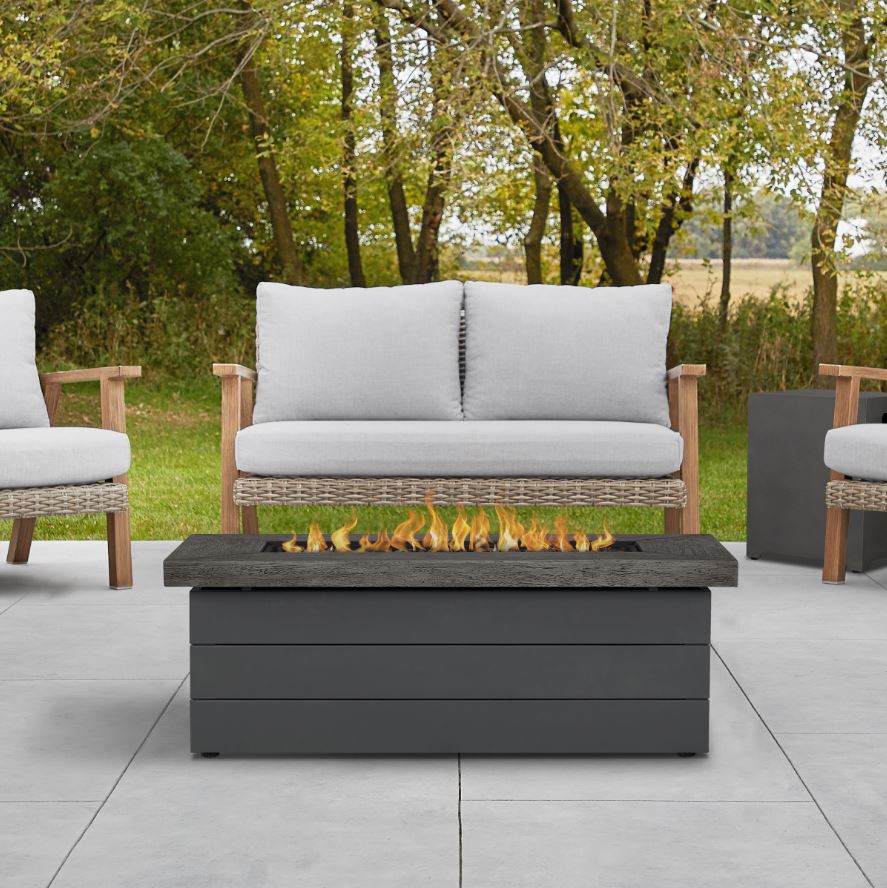 48 Sullivan Lp Rectangle Fire Table In, Leisurelife 4 In 1 Fire Pit