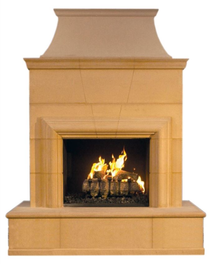 76" Cordova Classic Outdoor Fireplace