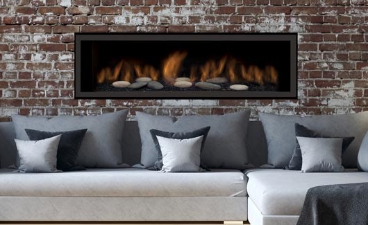 65" Austin Liquid Propane Direct Vent Linear Wall Fireplace