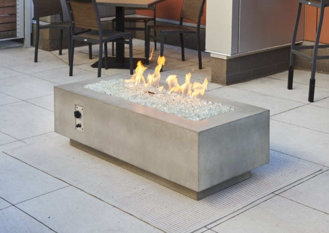 54" Natural Grey Cove Linear Gas Fire Pit Table