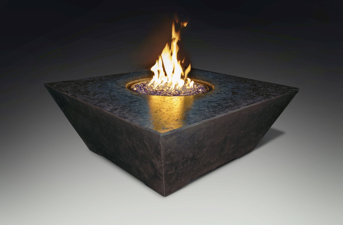 48" Olympus Square Natural Gas Fire Pit Table 