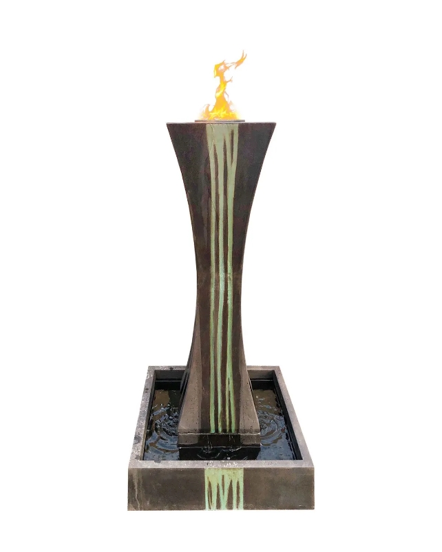 Gist Fountain w/ Fire