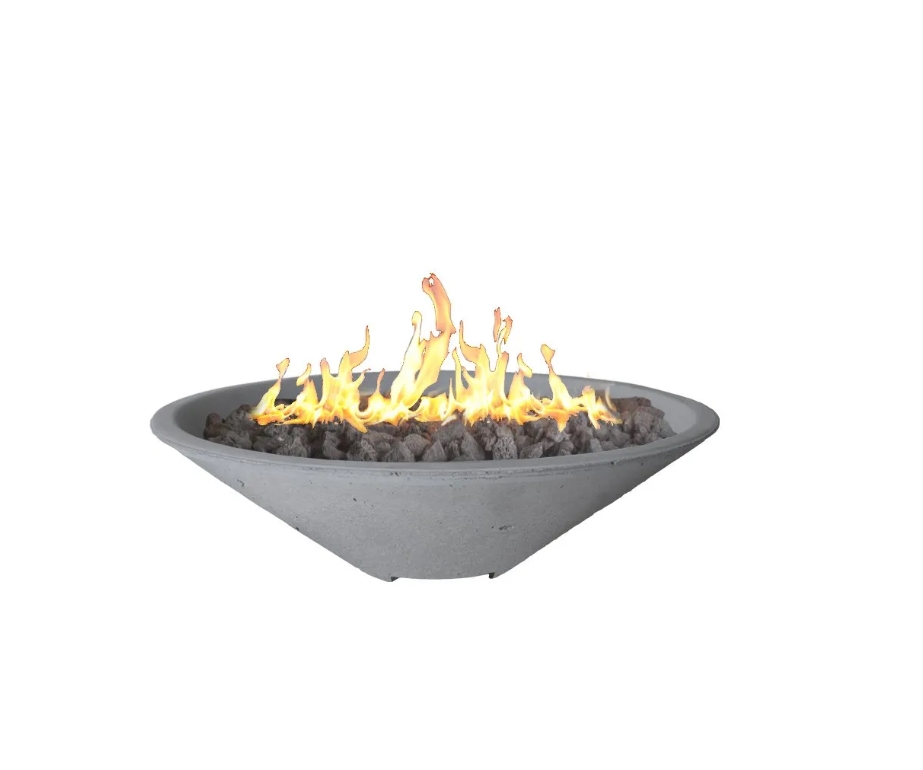 24" Round Oblique Fire Bowl
