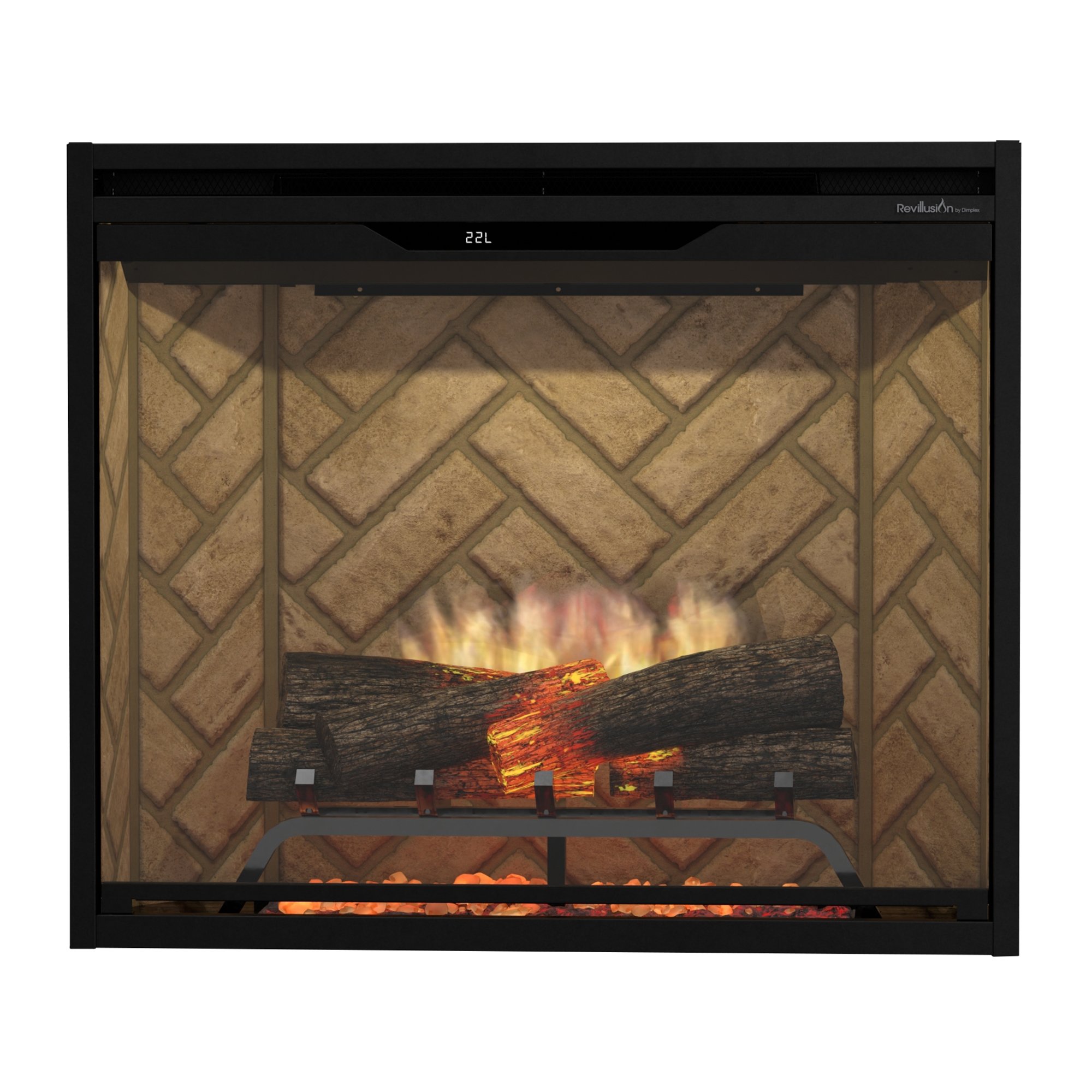 31.25" Dimplex Revillusion 30-inch Herringbone Built-In Electric Firebox