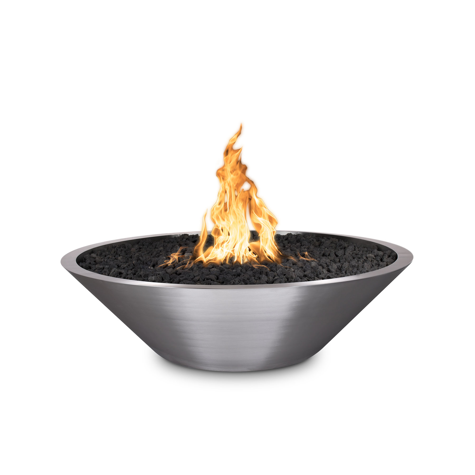 The Outdoor Plus Cazo Stainless Steel Fire Pit - Narrow Ledge