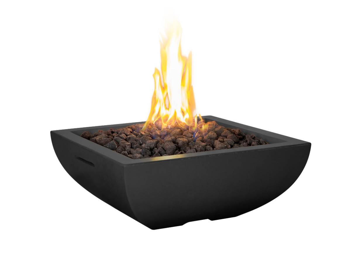 30" Bordeaux Petite Square Fire Bowl 