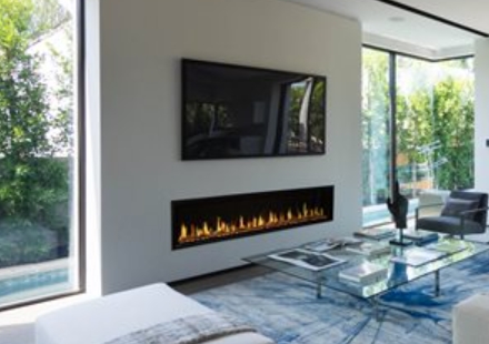 76" Orion Slim Heliovision Fireplace