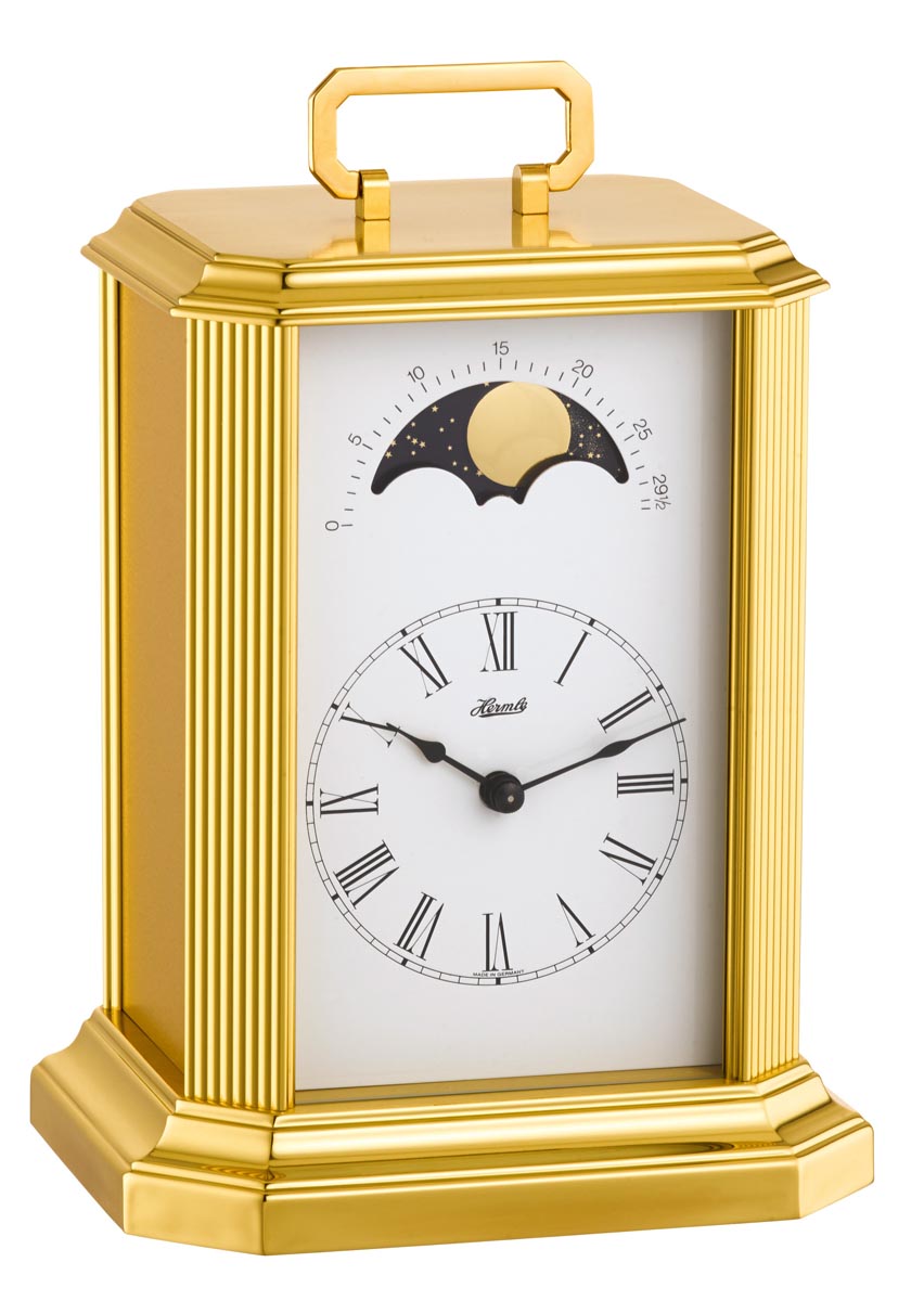 8 5/8 '' Marie Brass With Finished Side Panels Hermle Mantel Clock