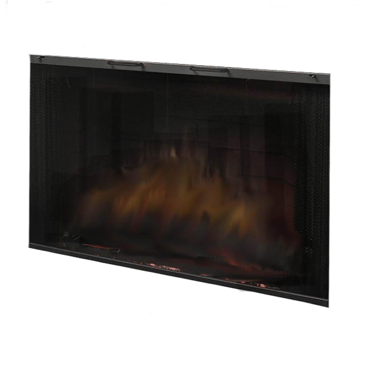 45" Glass Door for Built-In Electric Firebox - BFGLASS45BLK