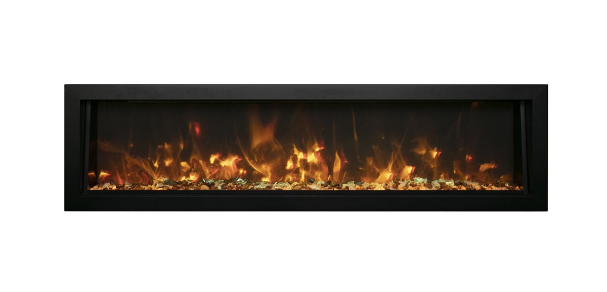 55" Remii Deep Indoor/Outdoor Built-In Electric Fireplace