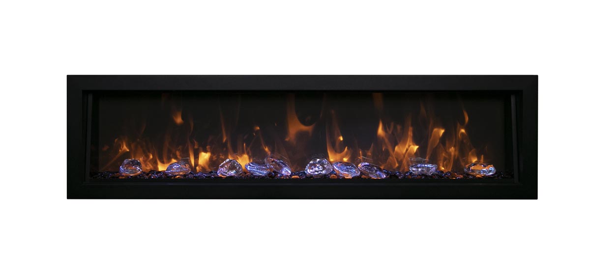 45" Remii Deep Indoor/Outdoor Built-In Electric Fireplace