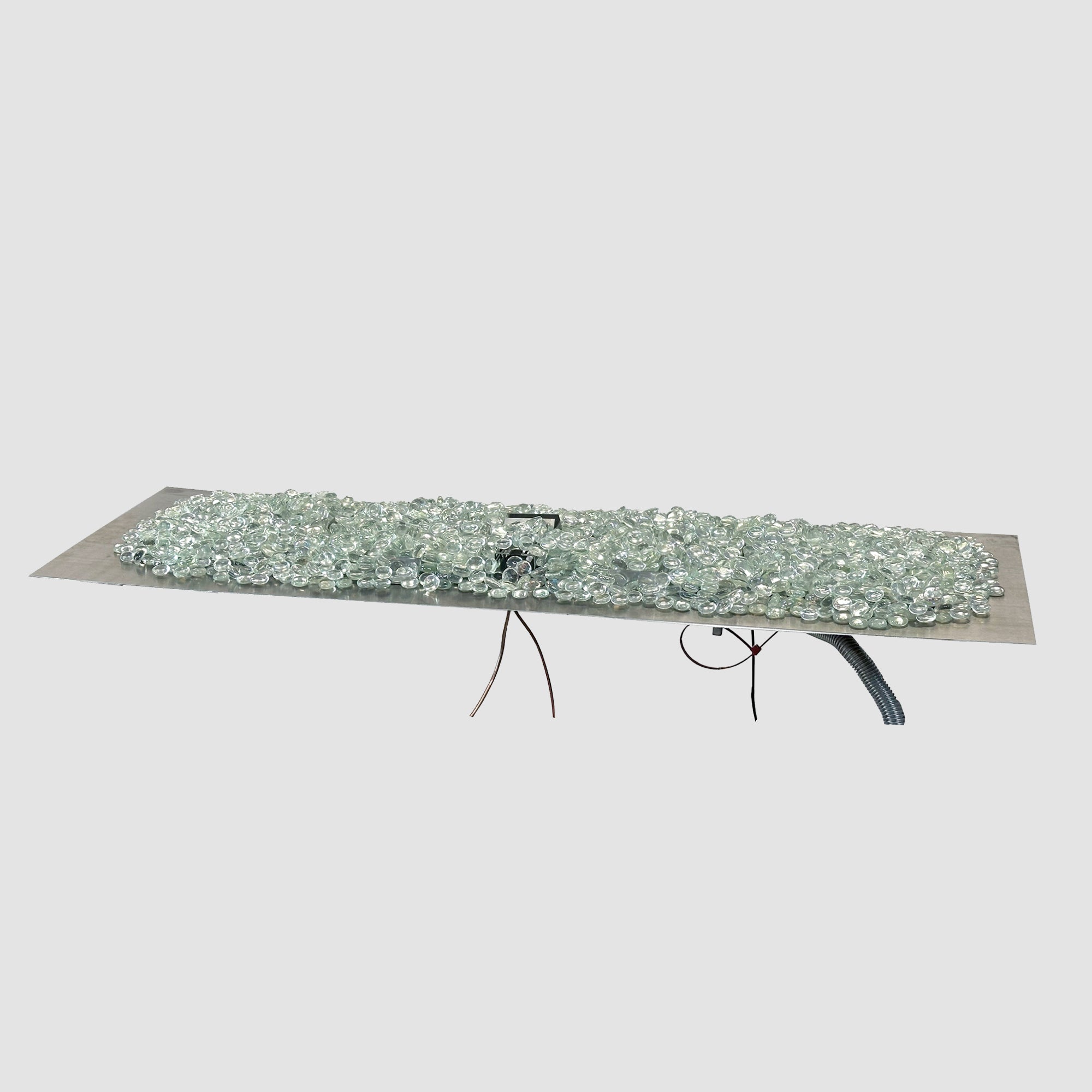 30" Crystal Fire Plus Square Gas Burner Insert and Plate Kit