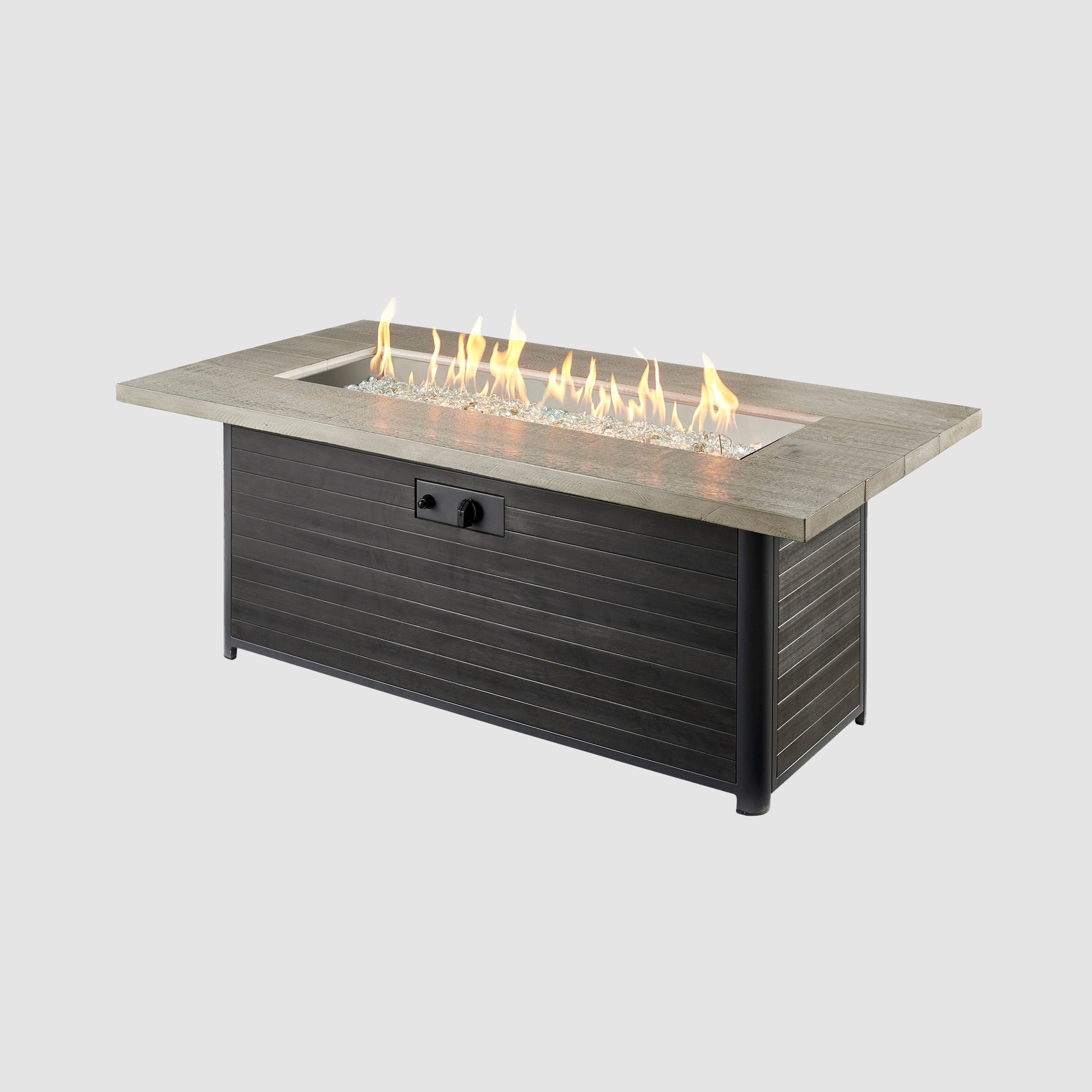 61"Cedar Ridge Linear Gas Fire Pit Table