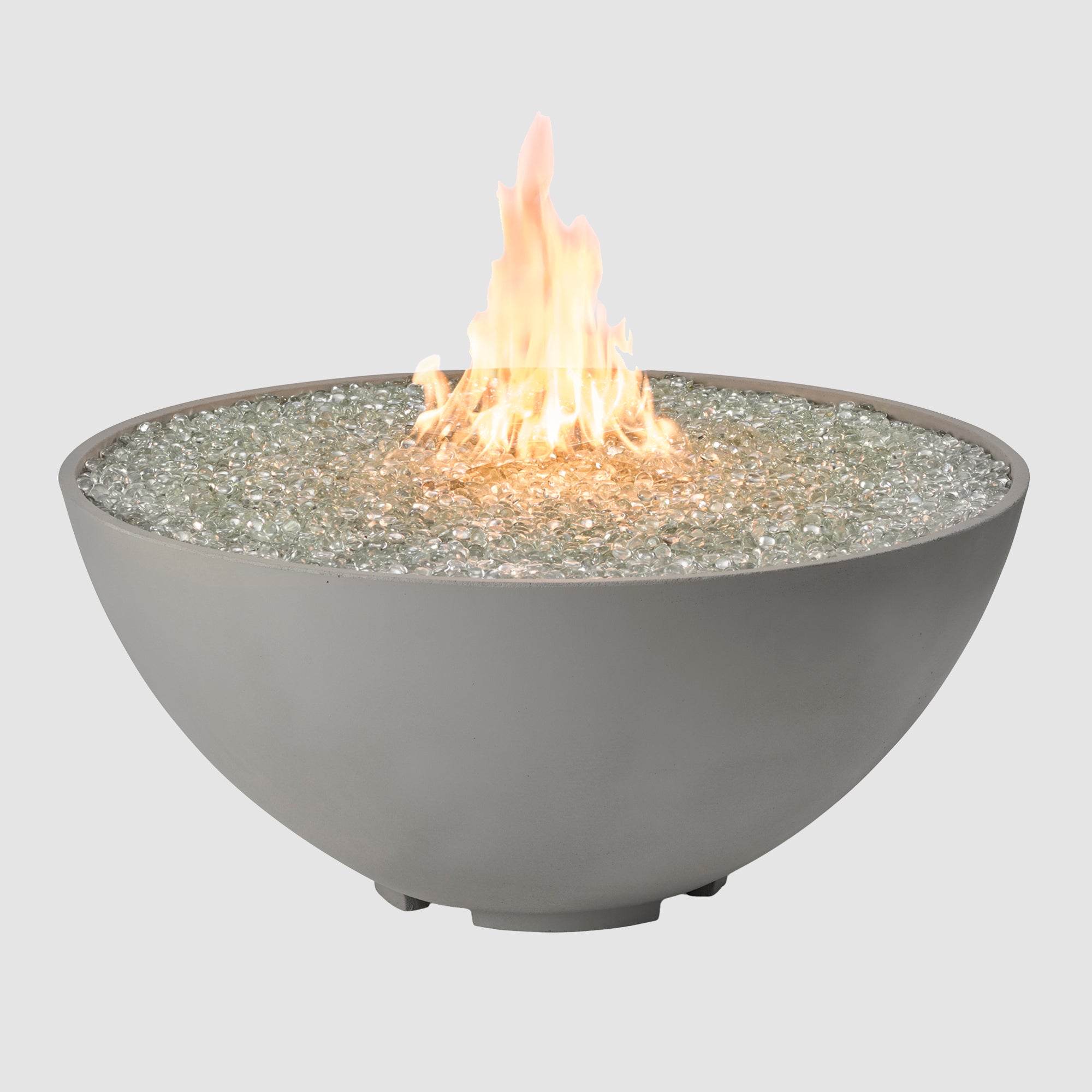 42" Cove Edge Round Natural Grey Gas Fire Pit Bowl