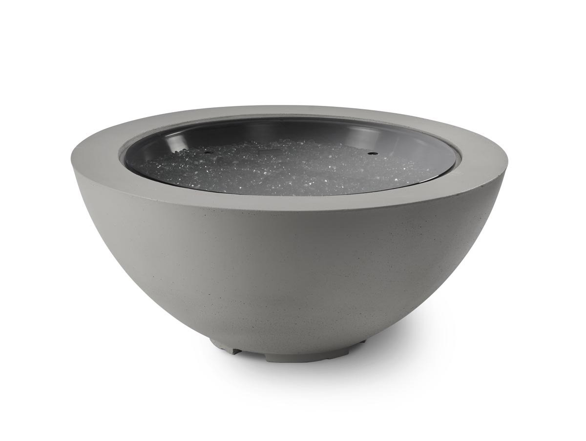 42" Natural Grey Cove Round Gas Fire Pit Bowl