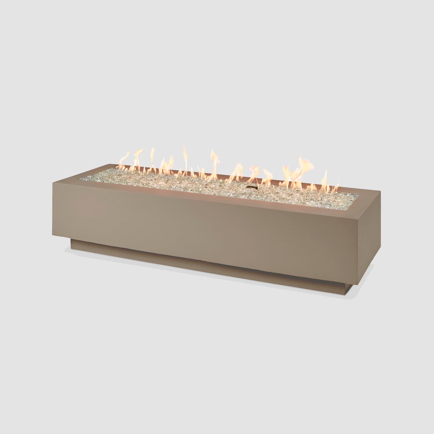 72" Cove Linear Gas Fire Pit in Latte w/ Electronic Ignition (LP)