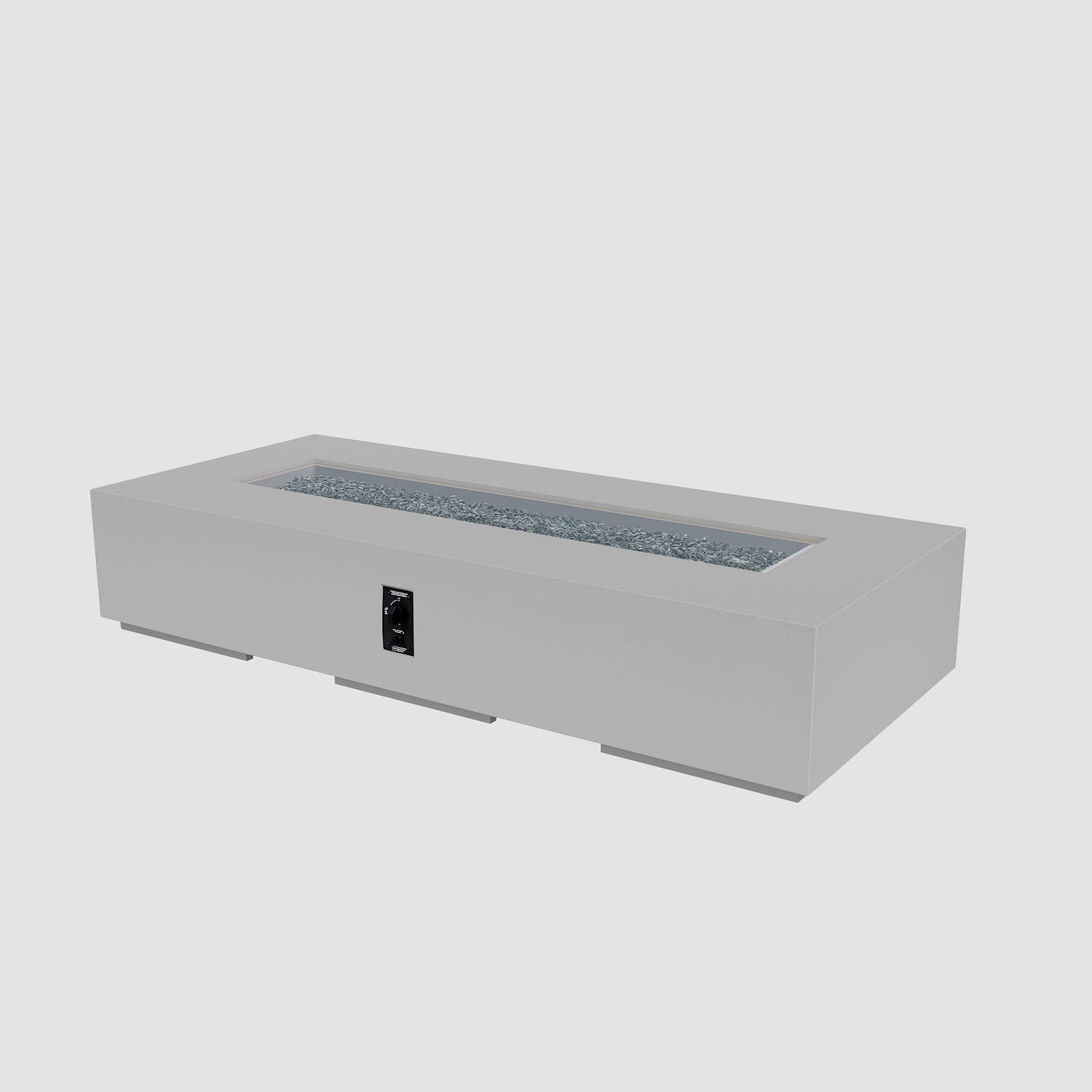 96" Cove Linear Gas Fire Pit in Natural Grey