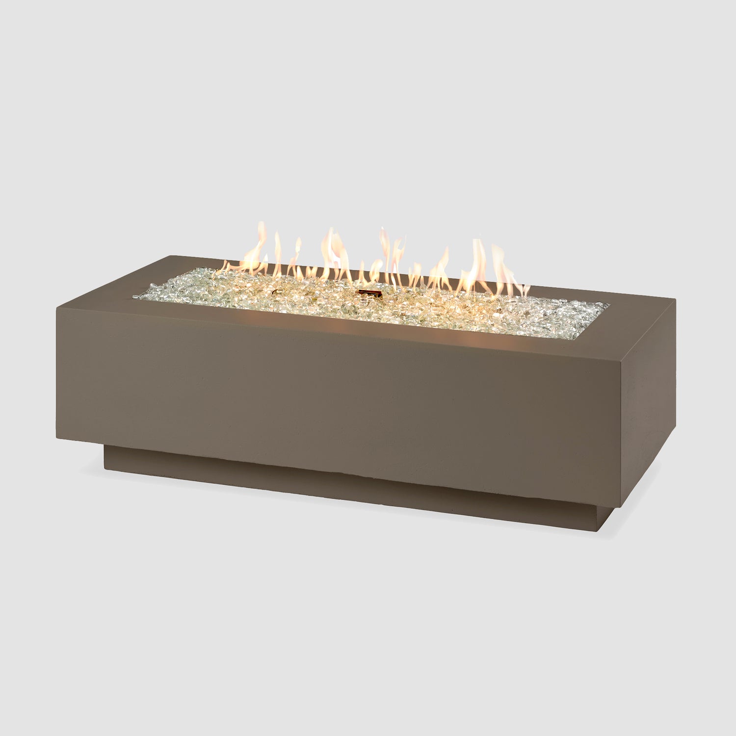 54" Cove Linear Gas Fire Table in Earth Stone