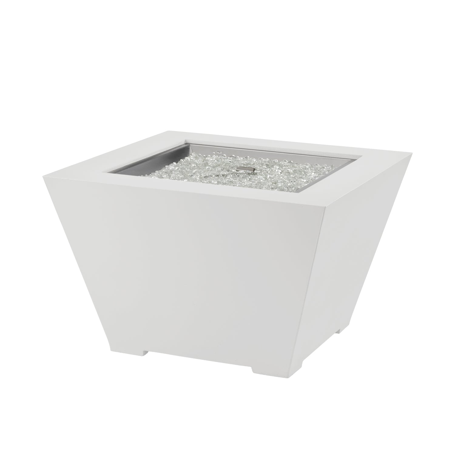 38" Cove Trapezoid Fire Pit White