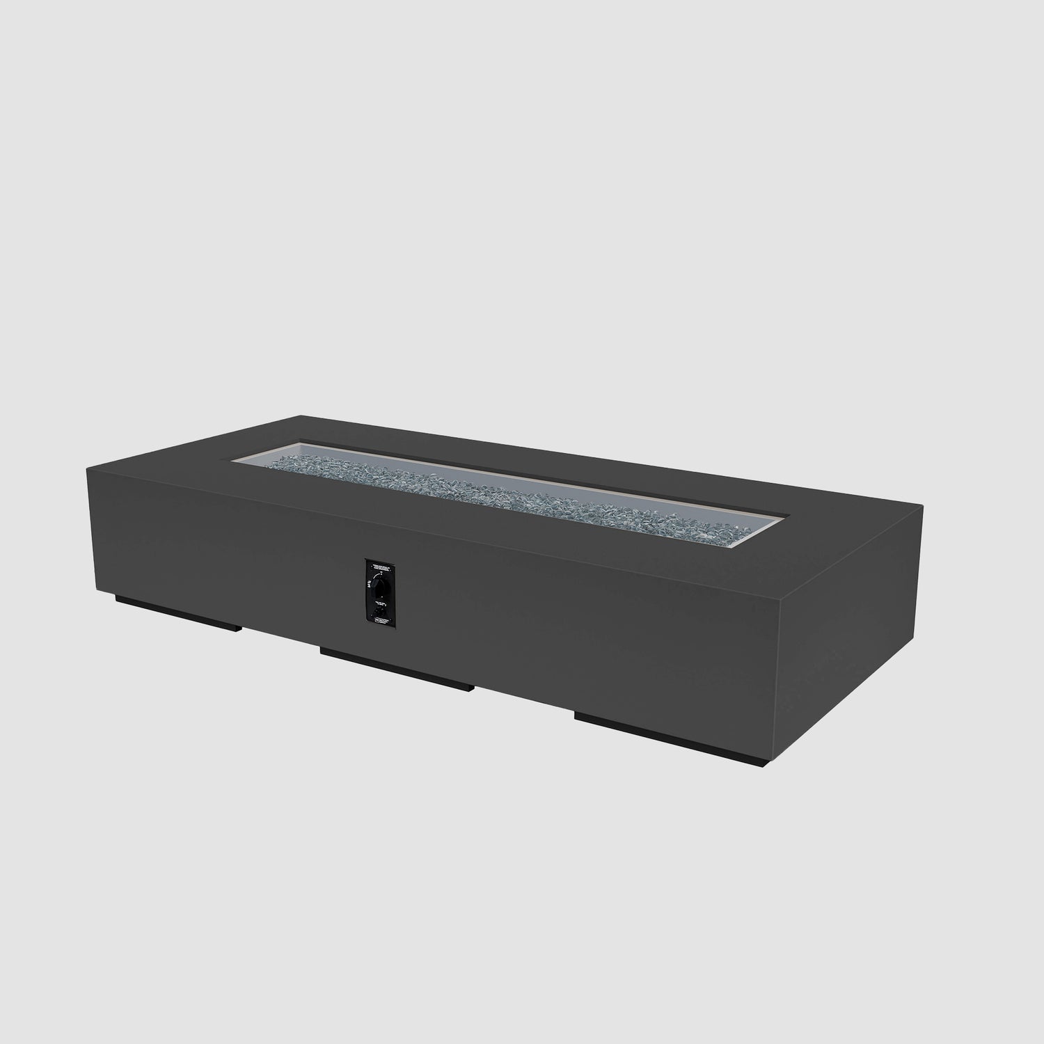 84" Cove Linear Gas Fire Pit in Midnight Mist