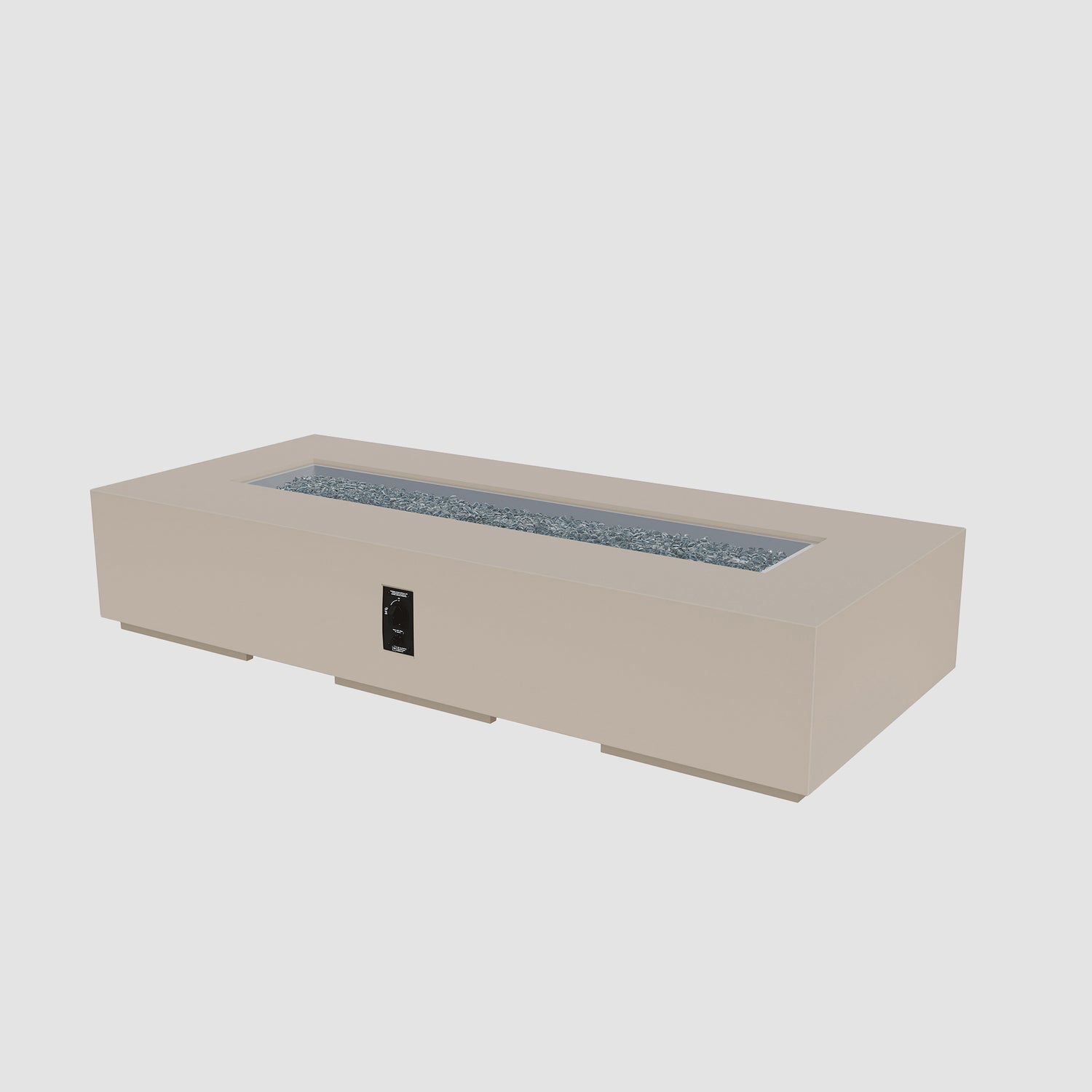 96" Cove Linear Gas Fire Pit in Latte w/Electronic Ignition (NG)