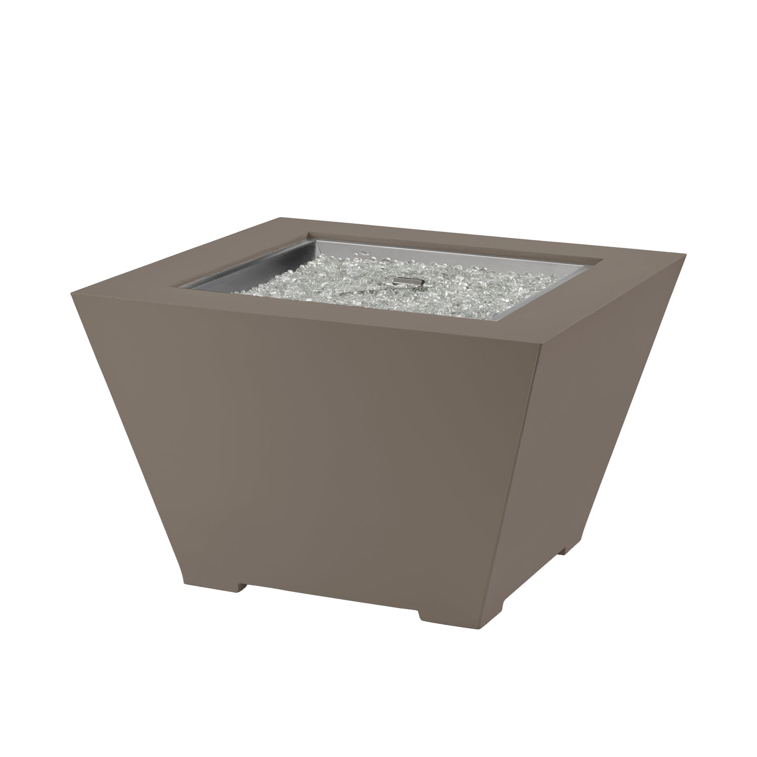 38" Cove Trapezoid Gas Fire Pit in Earth Stone w/ Electronic Ignition (LP)