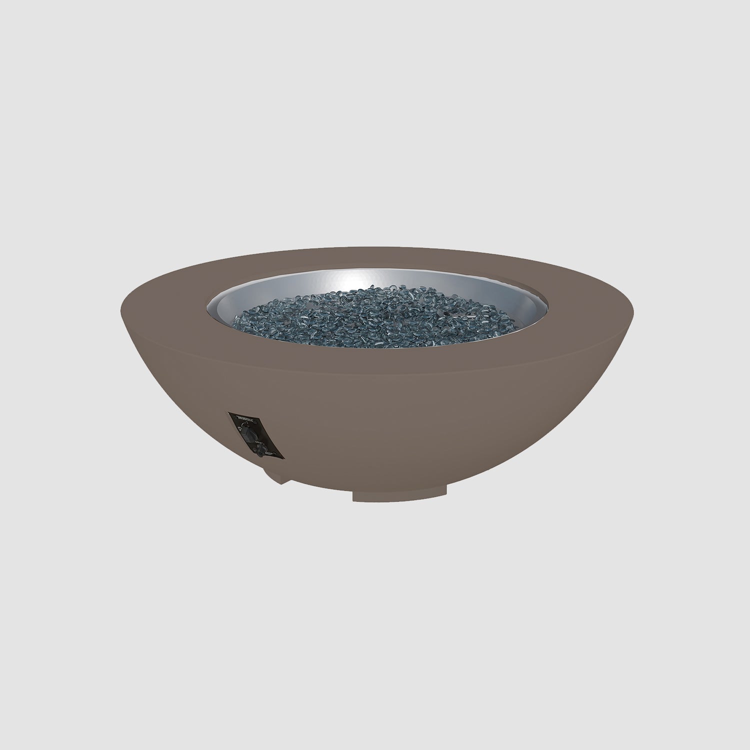 48" Cove Bowl Gas Fire Pit in Earth Stone