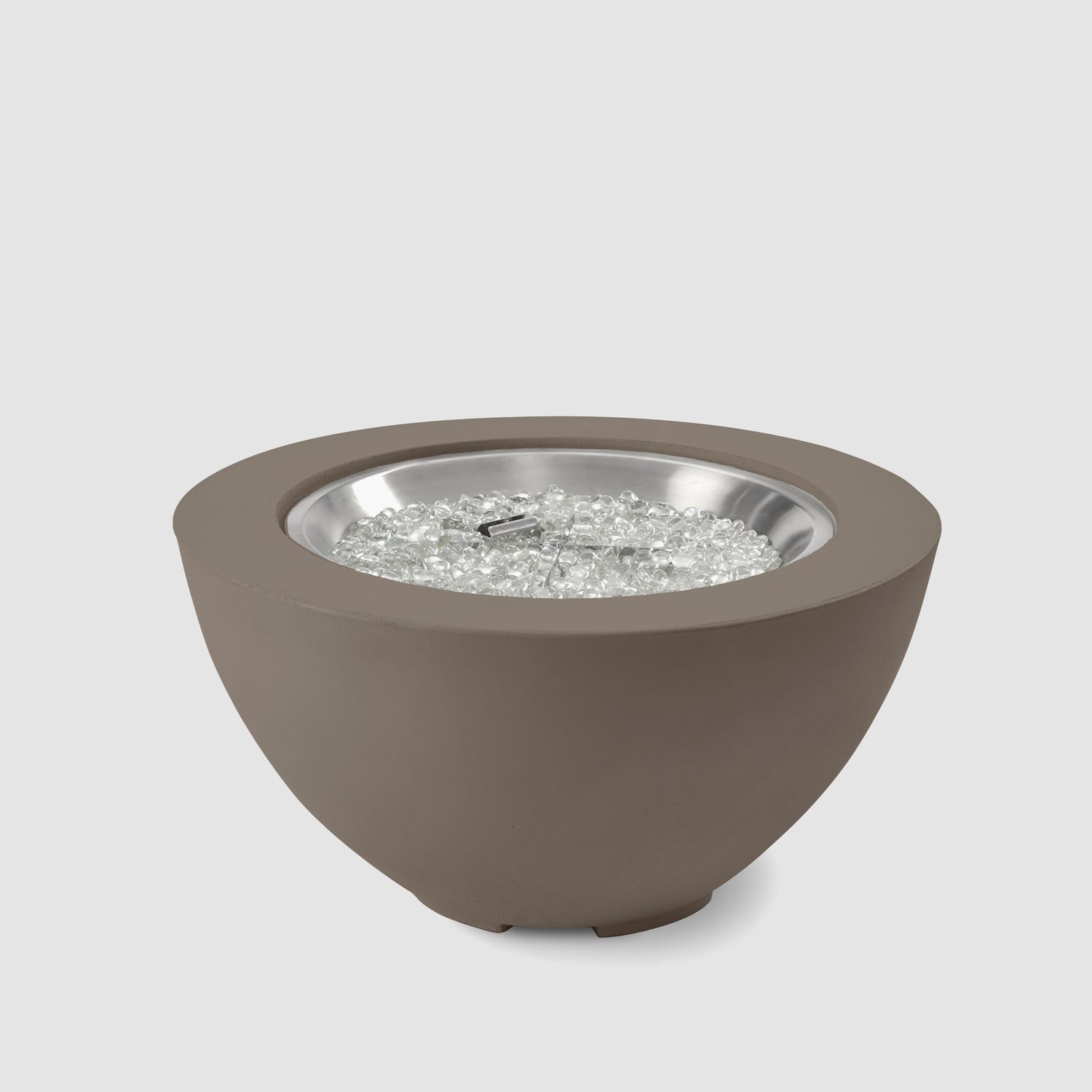 29" Cove Bowl Gas Fire Pit in Earth Stone
