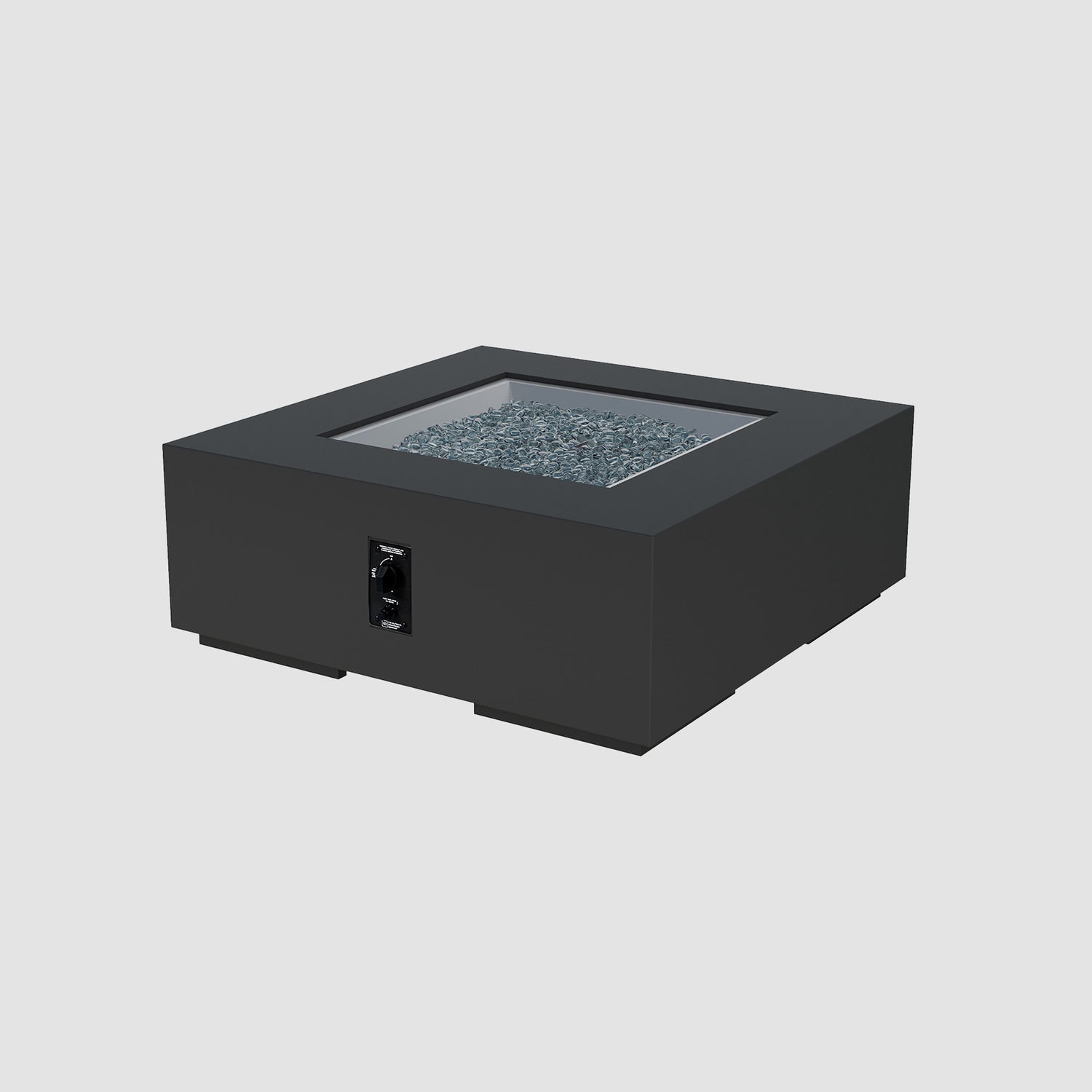 42" Cove Square Gas Fire Pit in Midnight Mist w/Electronic Ignition (LP)