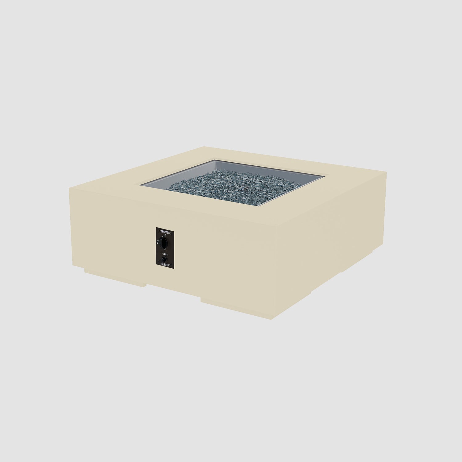 42" Cove Square Gas Fire Pit in Linen