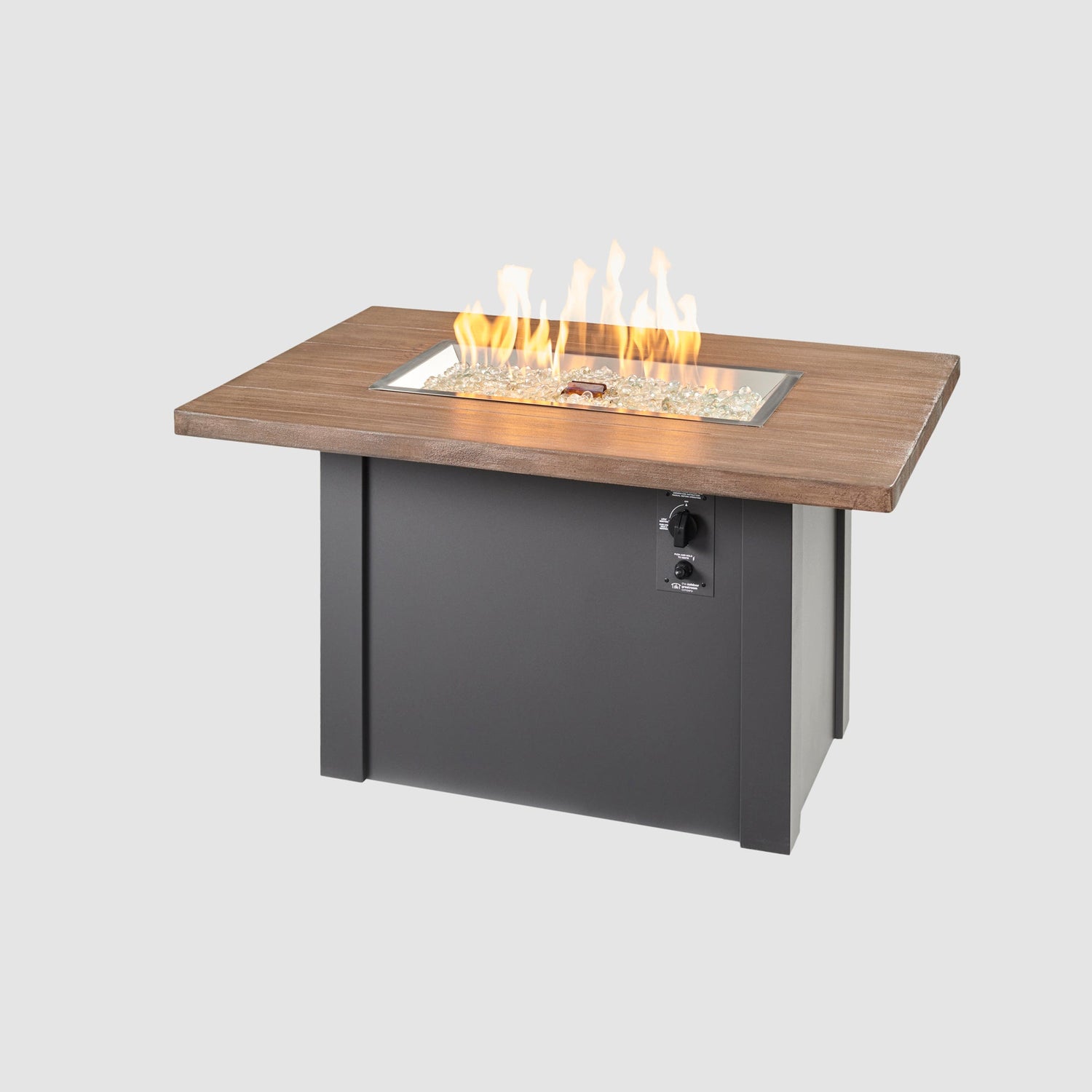 44" Havenwood Rectangular Gas Fire Pit Table