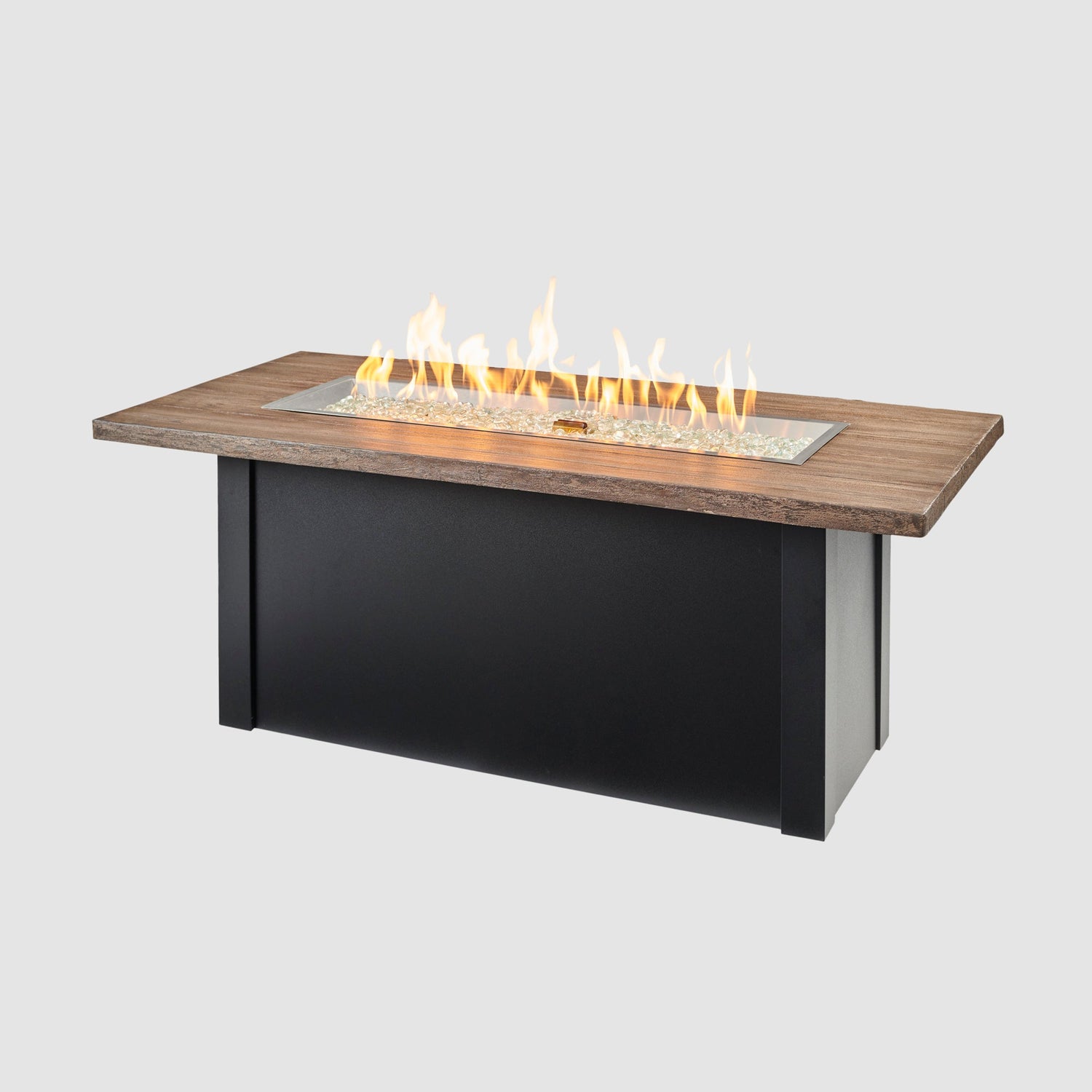 62" Havenwood Luverne Black Driftwood Everblend Top Fire Pit