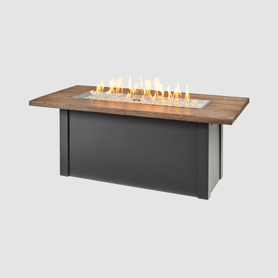 62" Havenwood Graphite Grey Driftwood Everblend Top Fire Pit