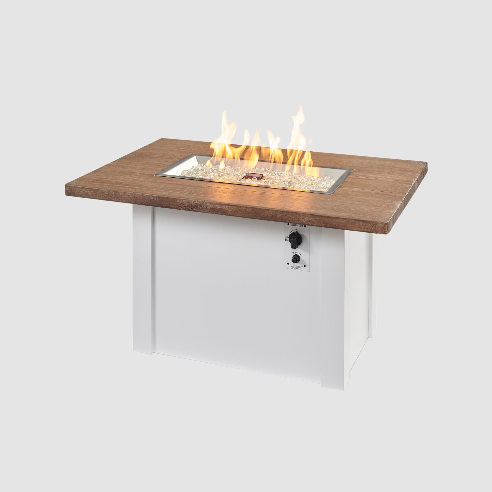 44" Havenwood White Driftwood Everblend Top Fire Pit