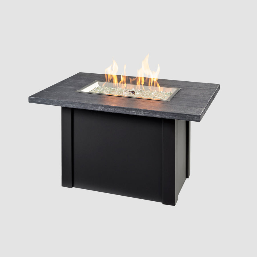 44" Havenwood Luverne Black Carbon Grey Everblend Top Fire Pit