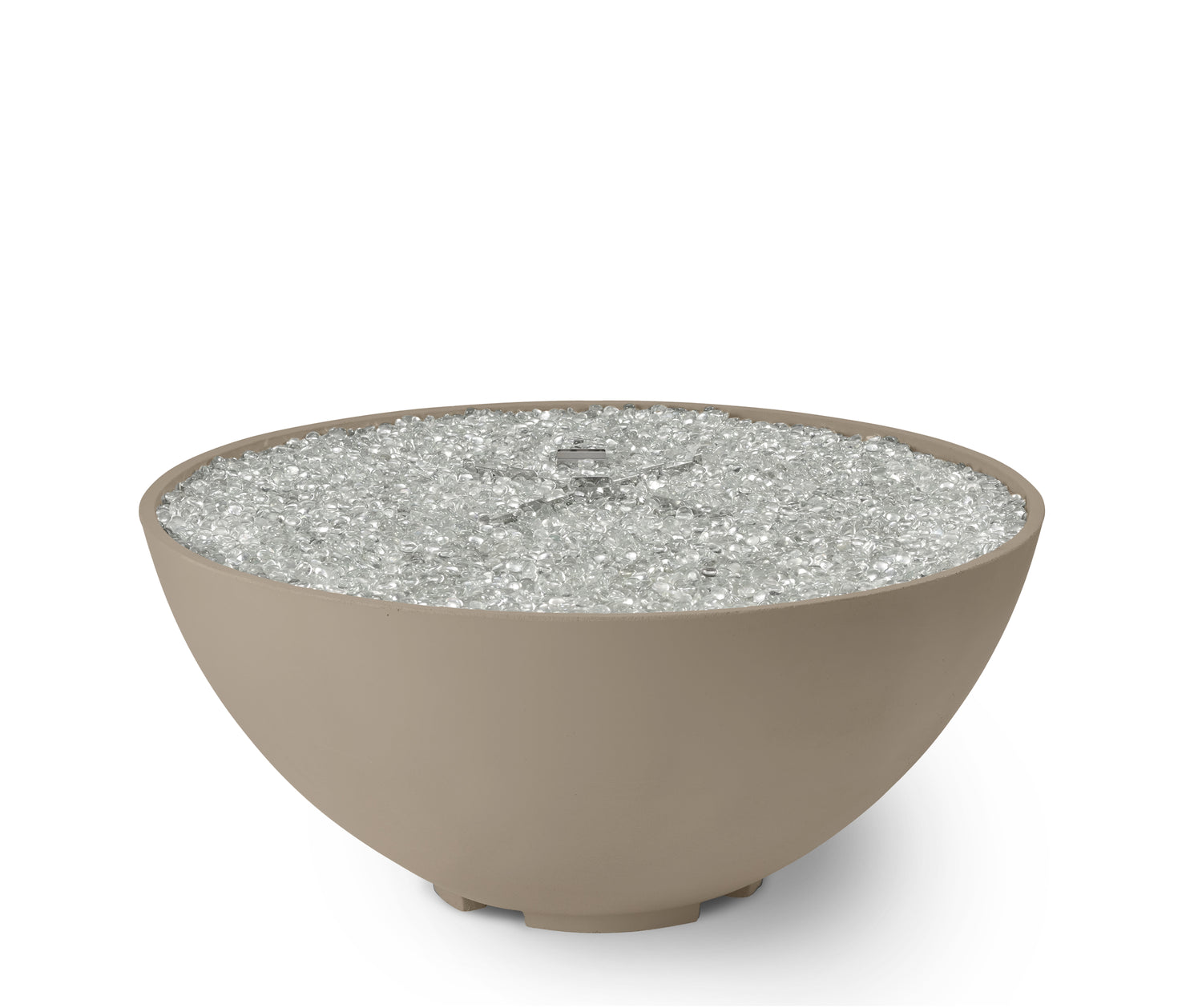 42" Cove Edge Bowl Gas Fire PIt in Latte