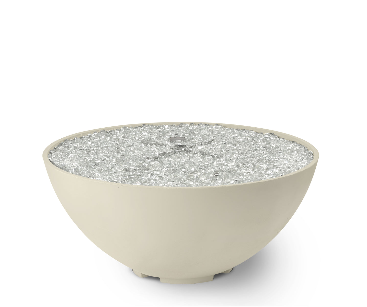 42" Cove Edge Bowl Gas Fire PIt in Linen with Electronic Ignition (NG)