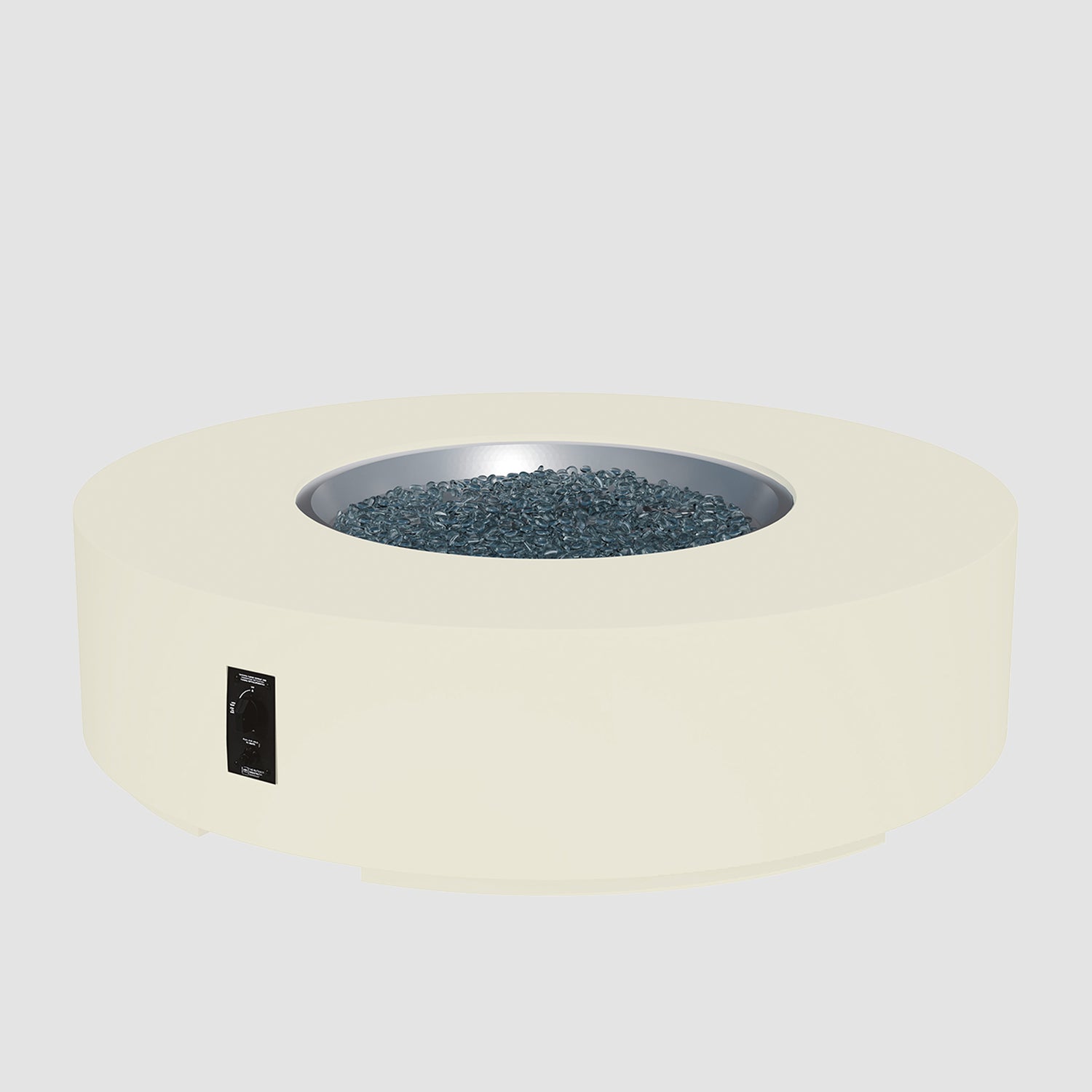 48" Cove Round Gas Fire Pit in Linen