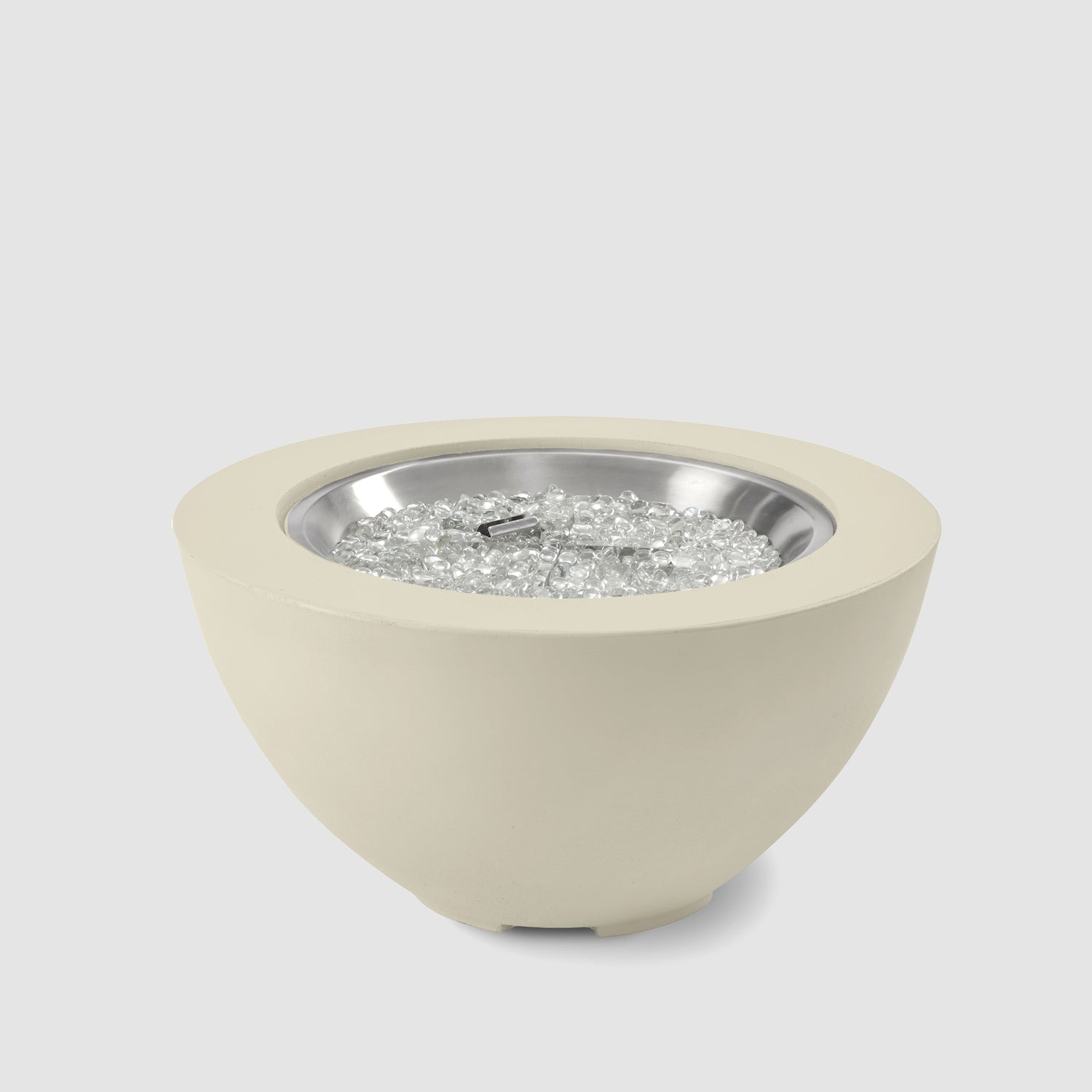 29" Cove Bowl Gas Fire Pit in Linen