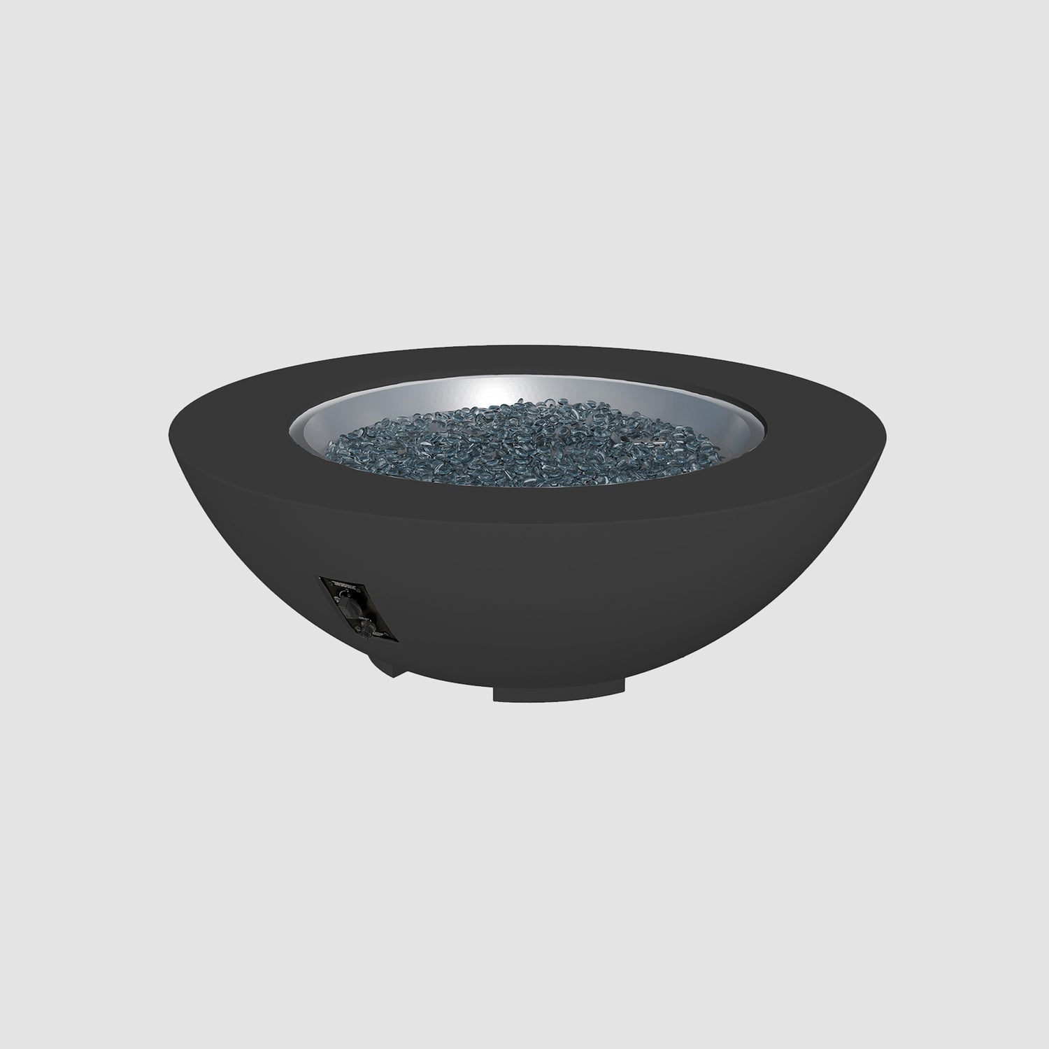 48" Cove Bowl Gas Fire Pit in Midnight Mist