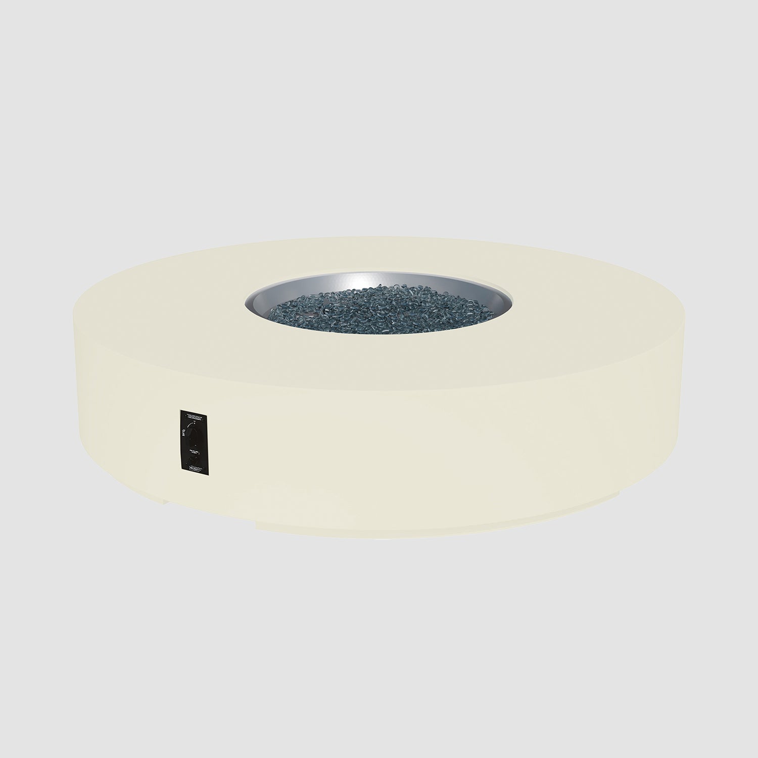 72" Cove Round Gas Fire Pit in Linen