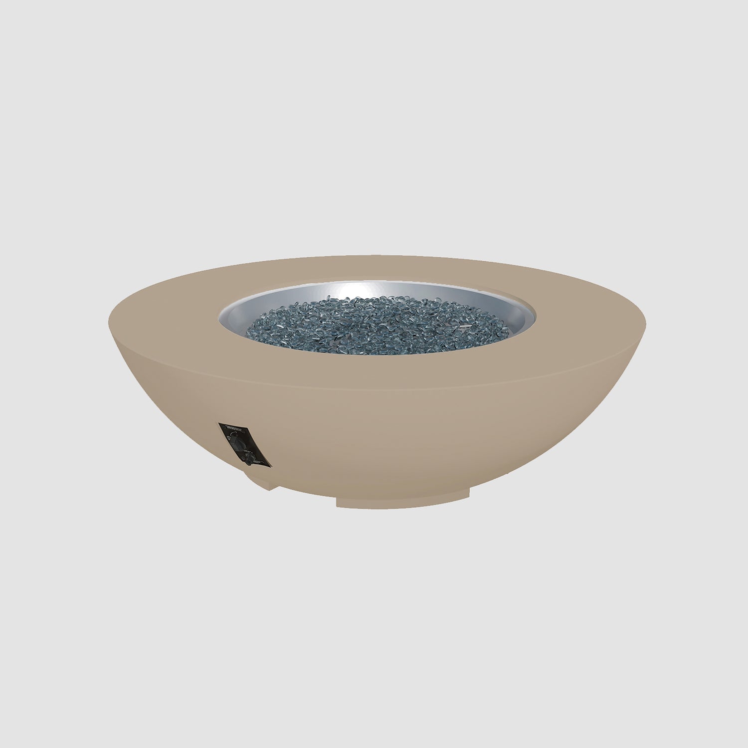 54" Cove Bowl Gas Fire Pit in Latte w/Electronic Ignition (LP)